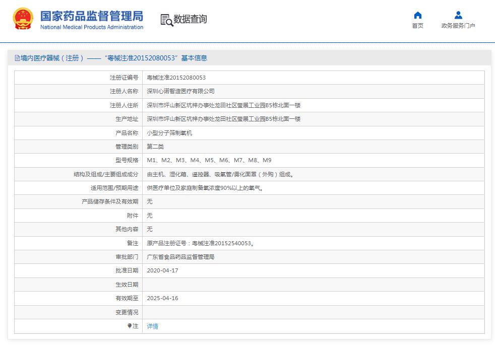 美國心諾xnuo醫(yī)用制氧機(jī)M5
